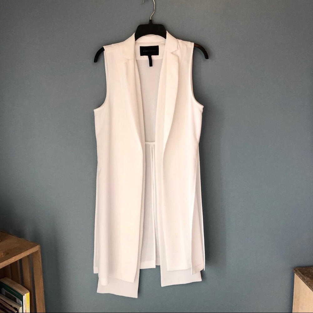 BCBG Tasha Sleeveless Long Vest